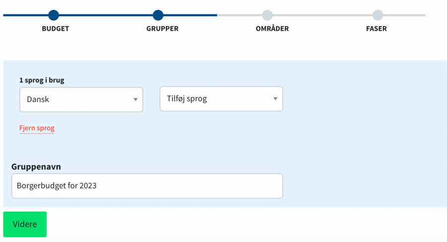 Deltagerbudgetter trin 2