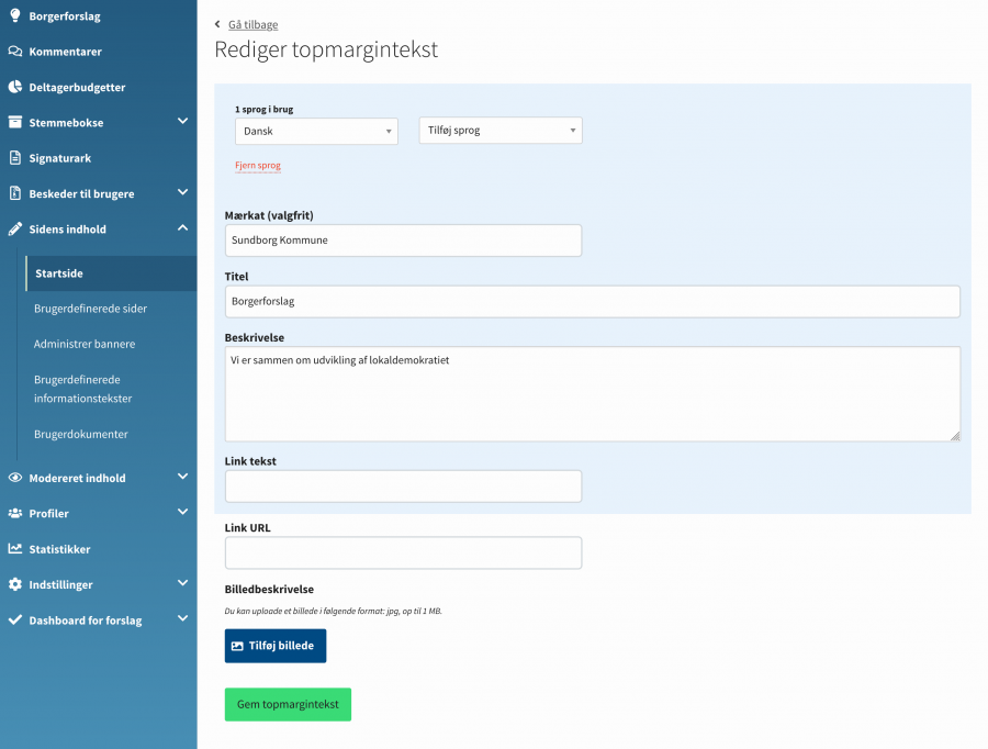 OS2consul admin forside sidehoved